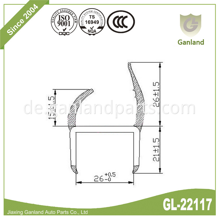 PVC Weather Strip H GL-22117